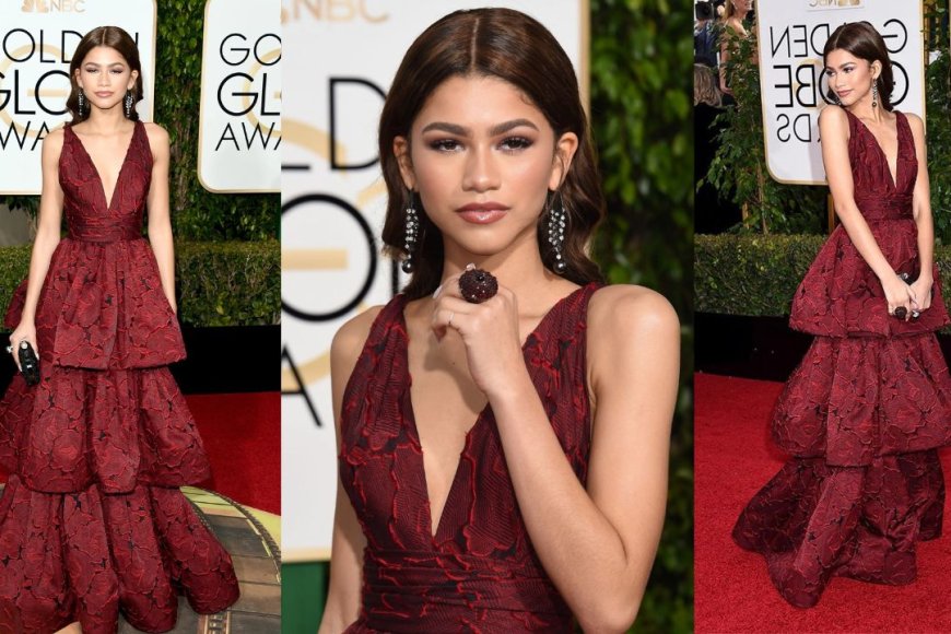 Zendaya at the 2016 Golden Globe Awards