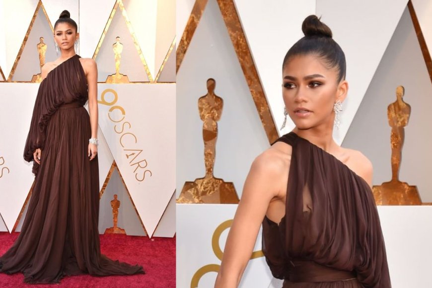 2018 Oscars Chocolate Dress