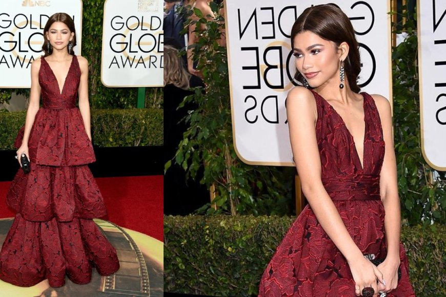 2016 Golden Globes Red Dress