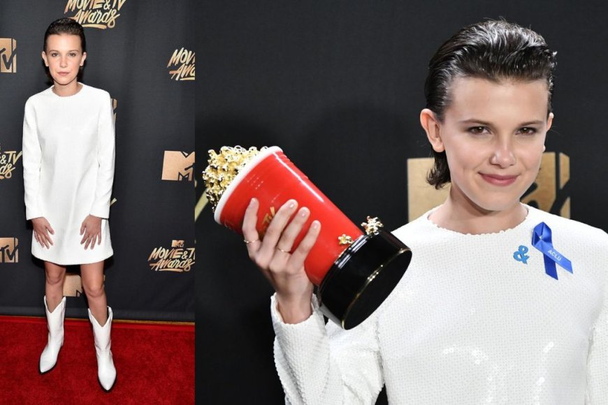 Millie Bobby Brown's "Sassy" outfit at the 2017 MTV Awards