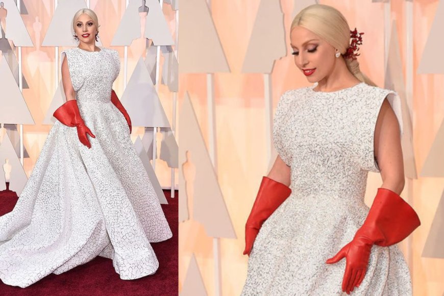 Red Gloves Dress (2015 Academy Awards)