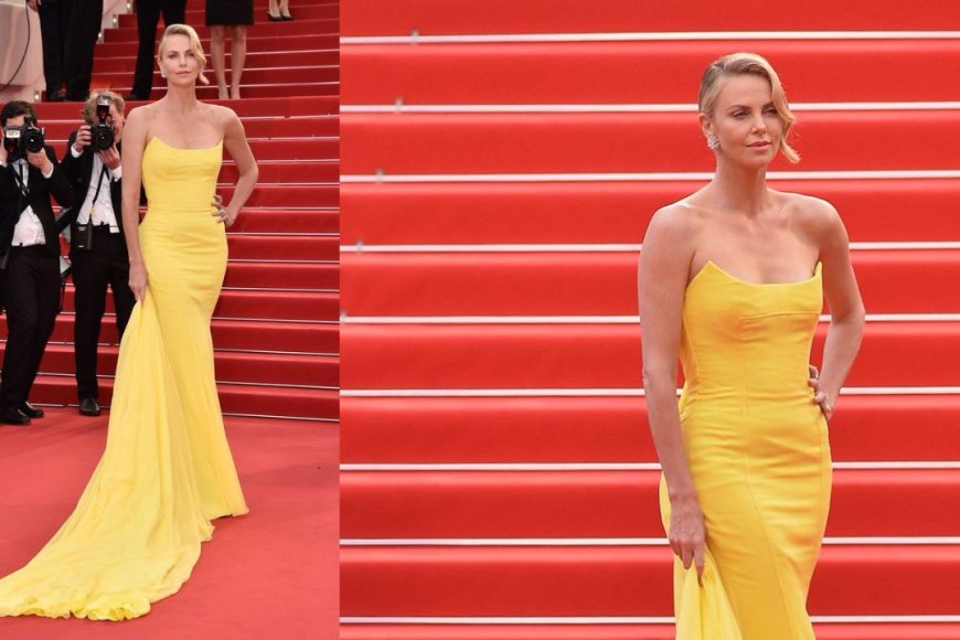 The 2016 Cannes Film Festival Yellow Dior Couture Gown