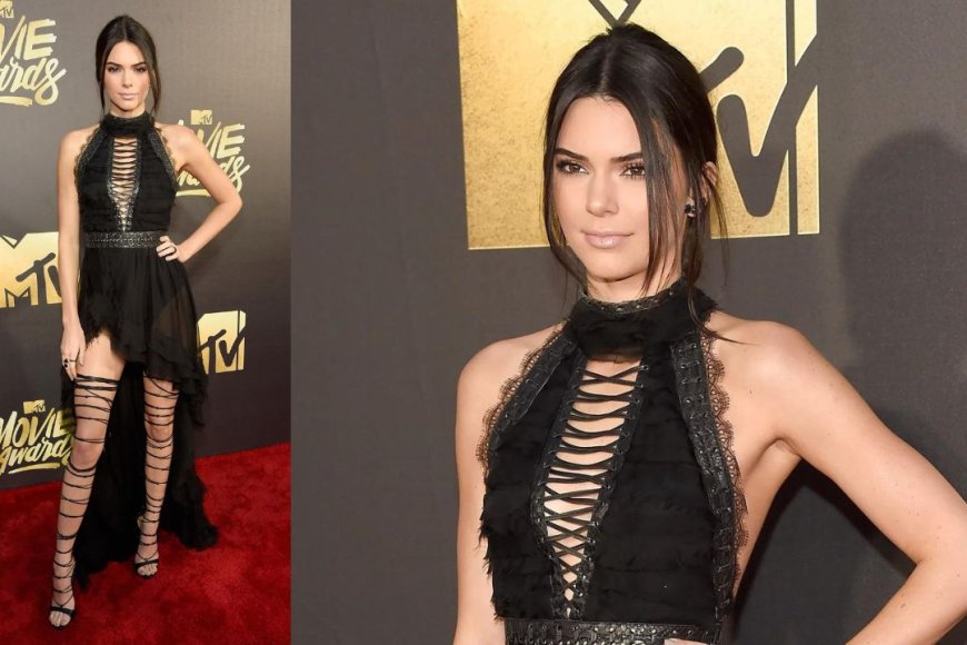 The 2016 MTV Movie Awards Lacy Balmain Jumpsuit