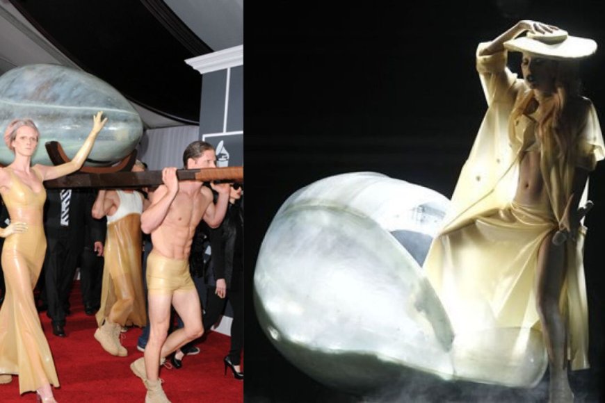 The 2011 Grammy Awards Egg Arrival