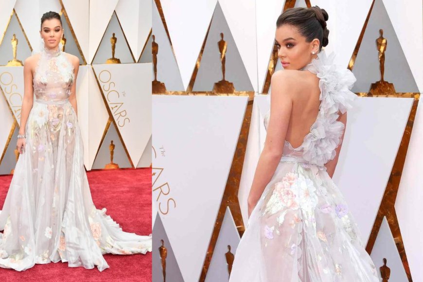 2018 Academy Awards Feathered Gown