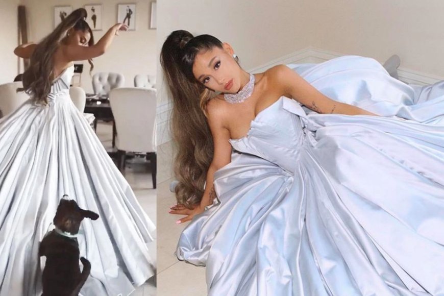 2019 Grammy Awards Cloud-Inspired Dress