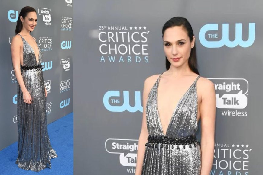 2018 Critics' Choice Awards Fringed Gown