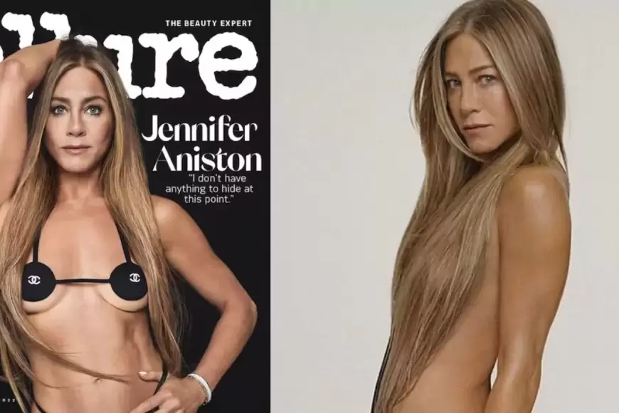 Jennifer Aniston posed in the 'Allure' magazine