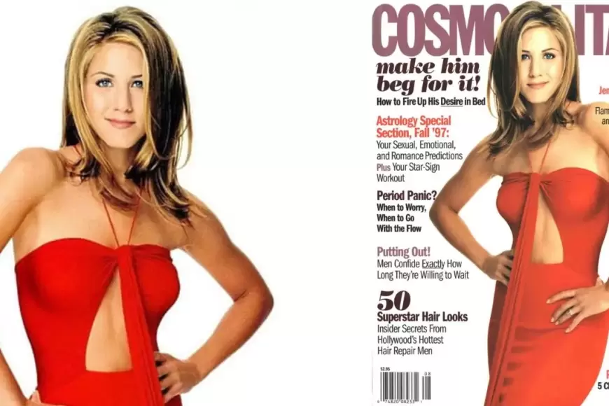 Jennifer Aniston posed in the ' Cosmopolitan' Magazine