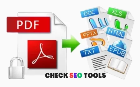 Enhance Your Document Management with CheckSEOtools.com's Free PDF Tools